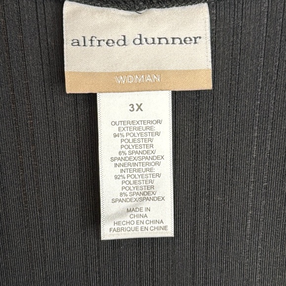NWT Alfred Dunner‎ 3-in-1 Black/White Shirt/cardigan Combo in Size 3X - Picture 15 of 15